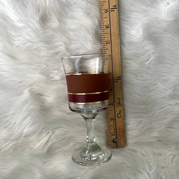 Vintage 70s Libbey goblet 8 piece glassware set - Picture 8 of 9